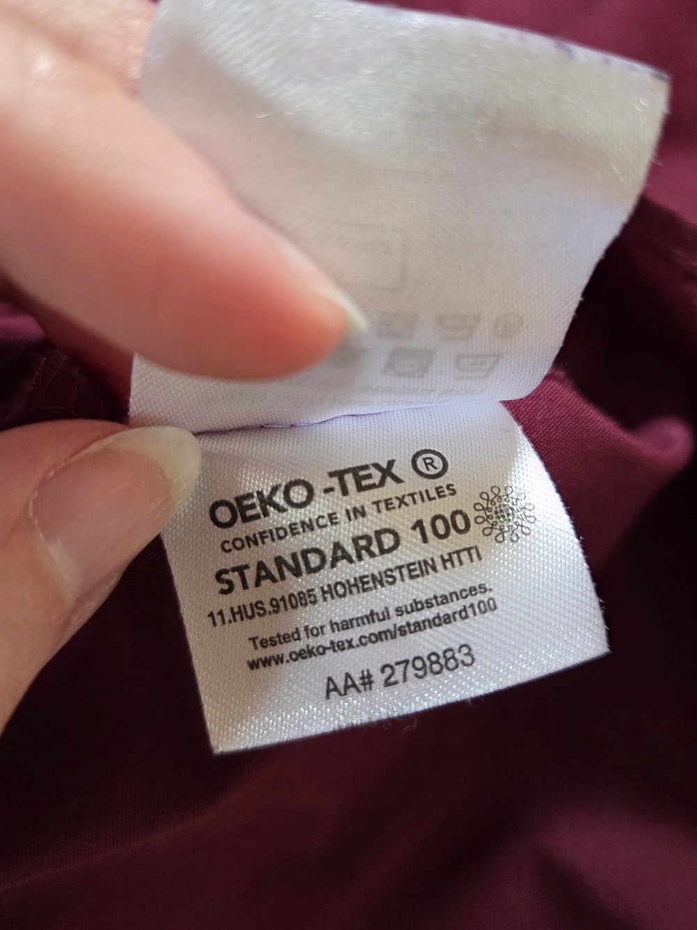 Van Heusen Men's Burgundy Button-Down Dress Shirt 20 36/37 Big & Tall - Picture 6 of 8